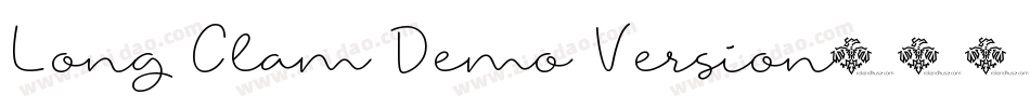 Long Clam Demo Version字体转换